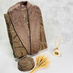 حوله تن پوش فولیا رنگ نسکافه ای - deniztowel