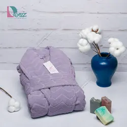 حوله تن پوش البروس رنگ یاسی - deniztowel