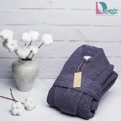 حوله تن پوش Cotton Life رنگ بنفش - deniztowel