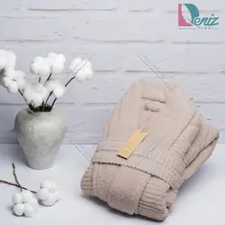 حوله تن پوش Cotton Life رنگ نسکافه ای روشن - deniztowel