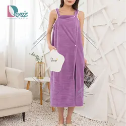 حوله سونایی پولیشی رنگ بنفش - deniztowel