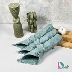 حوله آشپزخانه بسته سه عددی پیکه رنگ بنتون - deniztowel
