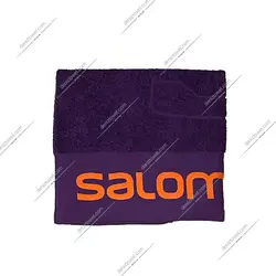 حوله دستی باشگاهی salomon بادمجانی - deniztowel