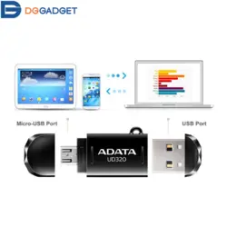 فلش مموري OTG ای ديتا مدل UD320 با ظرفيت 16 گيگابايت - فروشگاه اینترنتی دیجی گجت
