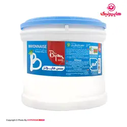 بیژن سس مایونز پرچرب دبه ای 1/8کیلوگرم