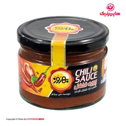 بهروز سس فلفل قرمز تند شیشه ای 225گرم