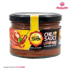 بهروز سس فلفل قرمز تند شیشه ای 225گرم