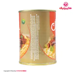 بیژن کنسرو سس ماکارونی با سویا و قارچ 380گرم