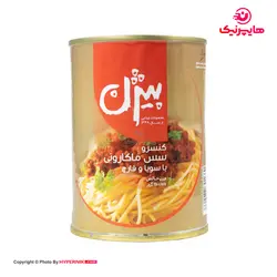 بیژن کنسرو سس ماکارونی با سویا و قارچ 380گرم