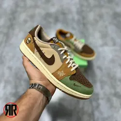 کتونی مردانه نایک ایر جردن 1 وودو Nike Air Jordan 1 Low Voodoo | فروشکاه کتونی رانینگ قشم