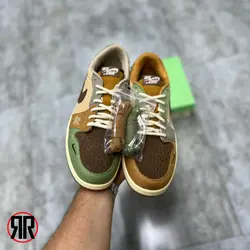 کتونی مردانه نایک ایر جردن 1 وودو Nike Air Jordan 1 Low Voodoo | فروشکاه کتونی رانینگ قشم