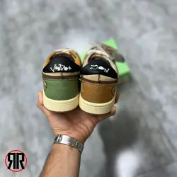 کتونی مردانه نایک ایر جردن 1 وودو Nike Air Jordan 1 Low Voodoo | فروشکاه کتونی رانینگ قشم