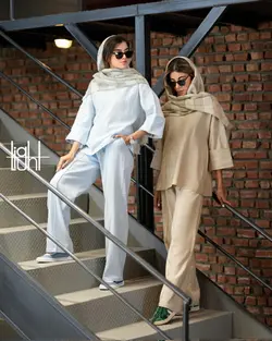 لینن یقه هفت جلوبسته