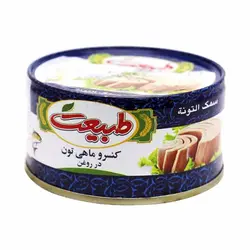 کنسرو ماهی تون در روغن گیاهی طبیعت - 180 گرم