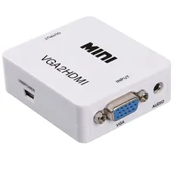 تبدیل VGA به HDMI وی نت MINI  با خروجی صدا