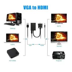 مبدل VGA به HDMI مدل وی نت