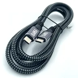 کابل تایپ سی انتقال تصویر Ver 4.0 کی نت پلاس مدل KP-CUCM4010 سرعت انتقال 40Gb/s طول 1 متر