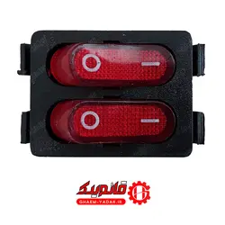 کلید هیتر برقی دو پل چراغدار توانکار