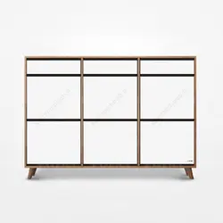 جاکفشی 6 درب کشودار مدل النا (طرح ایکیا)