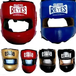 کلاه بوکس چرم اتل دارREYES مدلFace Bar