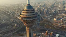دانلود فوتیج خام آماده برج میلاد توسط پهباد