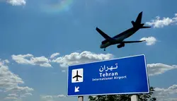 فوتیج فرود هواپیما در فرودگاه تهران ایران