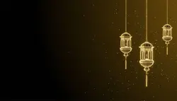 فوتیج بک گراند فانوس اسلیمی