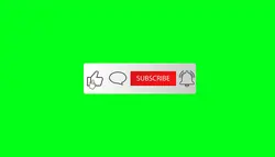 فوتیج پرده سبز دکمه سابسکرایب،اطلاع رسانی و لایک