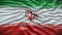 فوتیج پس زمینه تکان دادن پرچم کشور ایران