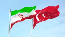 فوتیج آماده پرچم ایران و ترکیه