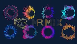 عکس استوک مجموعه اکولایزر دایره برای ادیت