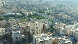 فوتیج هلی شات هوایی از شهر زیبای تهران، ایران