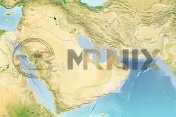 عکس تصویر استوک نقشه تنگه هرمز و کشورهای ساحلی