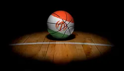 فوتیج حرکت توپ بسکتبال ایرانی در نور