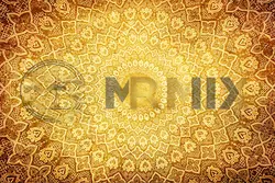 عکس استوک پس زمینه زیور آلات شرقی روی الگوی دایره ای