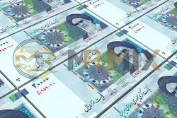 عکس استوک اسکناس های ریال ایران در پس زمینه