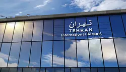 فوتیج موشن گرافیک فرود هواپیما در فرودگاه تهران
