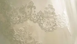 فوتیج پارچه به عنوان پس زمینه مقنعه عروس به رنگ سفید شیفون