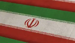 فوتیج انیمیشن پرچم ملی ایران الگوی پارچه‌ای با جزئیات بالا