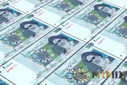 عکس استوک اسکناس های ریال ایران پس زمینه