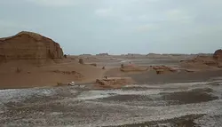 فوتیج کویر نمک بزرگ ایران. هلی شات، ویدیوی استوک