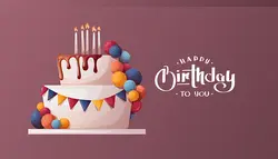 فوتیج بک گراند تولد با کیک و شمع