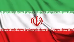 فوتیج پس زمینه تصویری اهتزاز پرچم ایران اسلوموشن