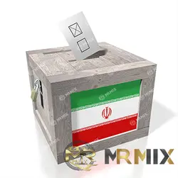 عکس استوک صندوق رای ، پرچم ایران