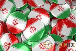 عکس استوک پس زمینه  دکمه نشان های پرچم ایران