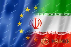 عکس پرچم ایران و اتحادیه اروپا