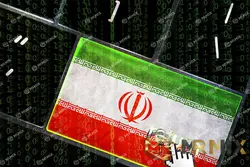 عکس پرچم ایران با کد باینری عکس استوک