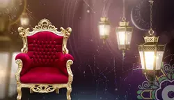 دانلود فوتیج بک گراند مذهبی : صندلی و فانوس