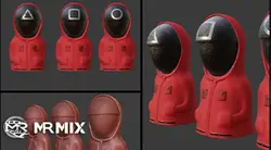 دانلود مدل آماده سه بعدی : کارکتر بازی مرکب   Squid Game Char – 3D Print Model