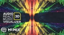 دانلود رقص نور سه بعدی مخصوص افترافکت  Audio React Music Visualizer 3D